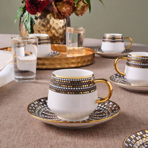 Karaca Belgin, 6 Person Kaffee Tasse Set, 90 ML