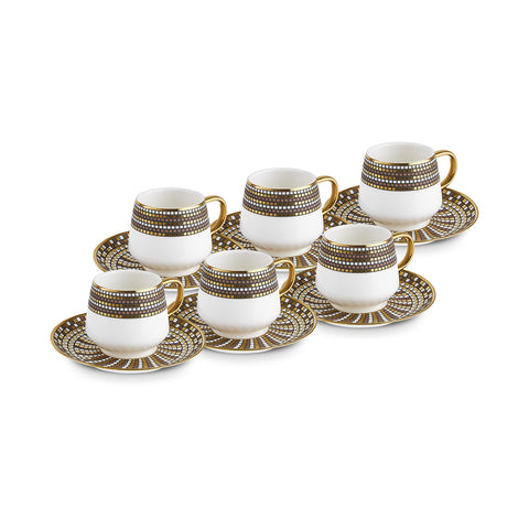 Karaca Belgin, 6 Person Coffee Cup Set, 90 ML