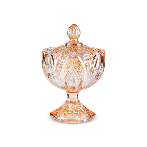 Karaca Barry Glass Turkish Delight Bowl, Amber