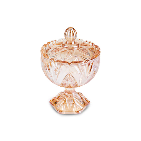 Karaca Barry Glass Turkish Delight Bowl, Amber