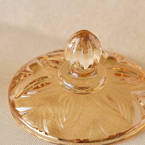 Karaca Barry Glass Turkish Delight Bowl, Amber