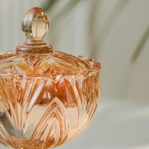 Karaca Barry Glass Turkish Delight Bowl, Amber