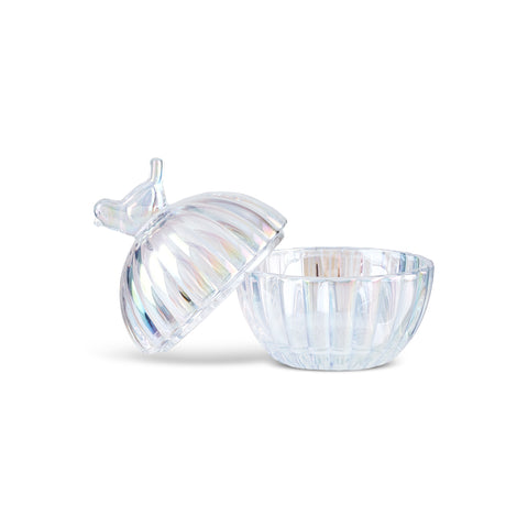 Karaca Luster Glas-Lokumschale mit Vogelfigur