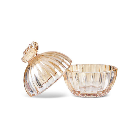 Karaca Home Schmetterling Lokumschale,  Amber