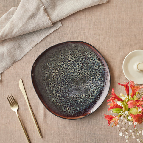 Karaca New Black Galactic 27 cm Dinner Plate  