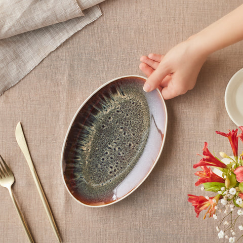   Karaca New White Galactic 24 cm Serving Platter    