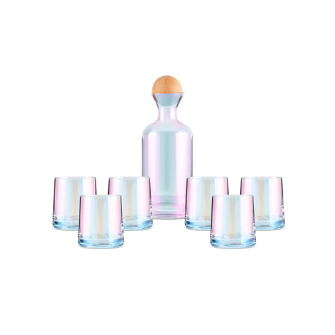 Jules 7-teiliges Wasserset mit Perlmuttglanz