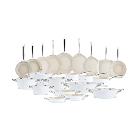 Karaca Swiss Crystal Almond Cream Handle Casserole 20 cm 