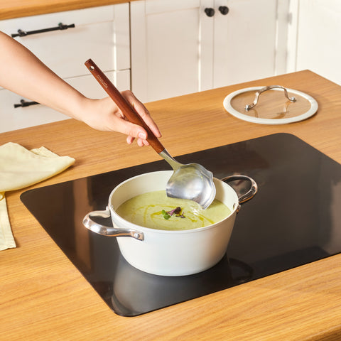 Karaca Swiss Crystal Almond Cream Handle Casserole 20 cm 