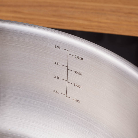 Karaca Elite Edelstahl-Kasserolle Flach 30 cm 6,0 L