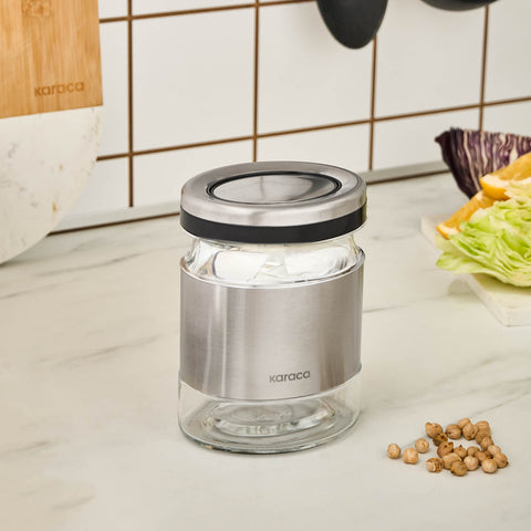 Karaca Stellum, Vorratsglas, 480ML, Inox