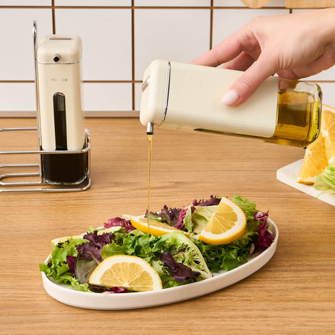Karaca Luminous, 3-teilige Öl- und Essigflasche, Inox