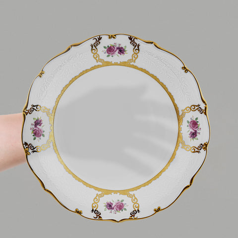 Karaca Royal Bone China Elizabeth 55 Parça 12 Kişilik Yemek Takımı, Gold