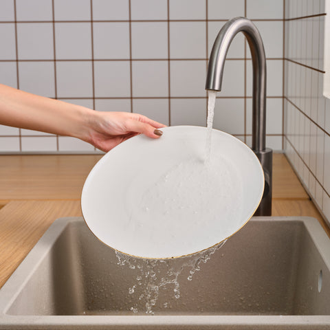 Karaca Fine Pearl Extra Chanak 55-teiliges Tafelservice für 12 Personen, Gold