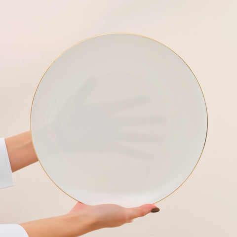 Karaca Fine Pearl Extra Chanak 55-teiliges Tafelservice für 12 Personen, Gold
