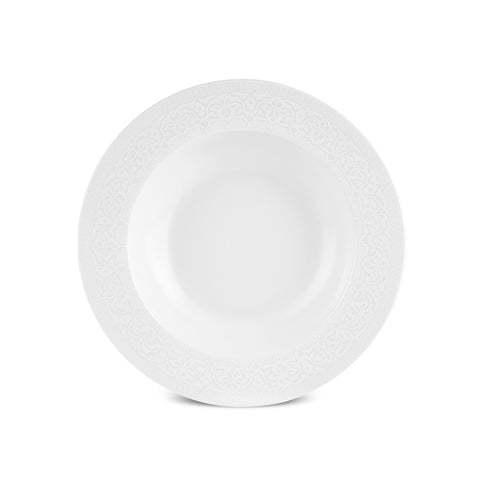 Karaca New Dome 6 Kişilik 24 Parça Yemek Takımı, Beyaz