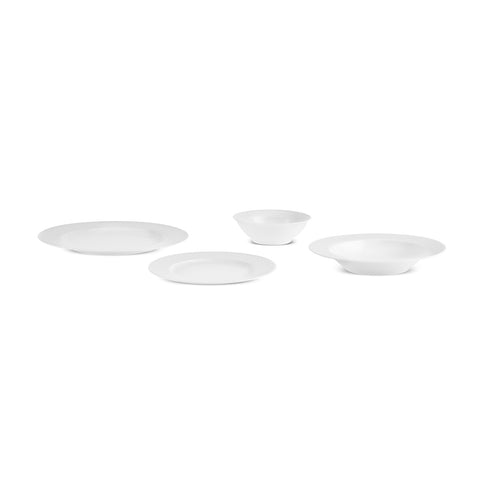 Karaca New Dome 6 Kişilik 24 Parça Yemek Takımı, Beyaz