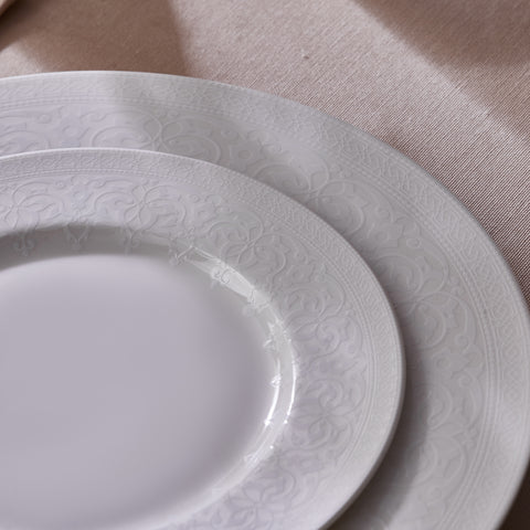 Karaca New Dome 6 Kişilik 24 Parça Yemek Takımı, Beyaz