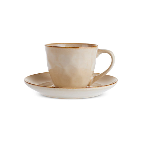 Karaca Aria Reactive Glaze Tea Cup, 230ml, Beige
 
