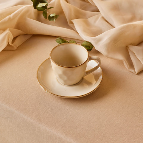 Karaca Aria Reactive Glaze Tea Cup, 230ml, Beige
 