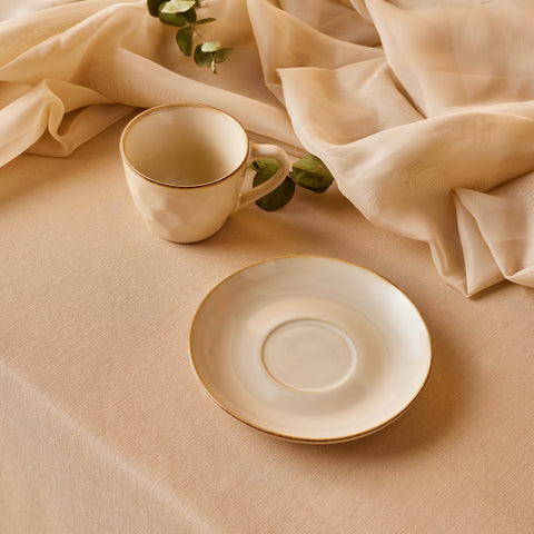 Karaca Aria Reactive Glaze Tea Cup, 230ml, Beige
 