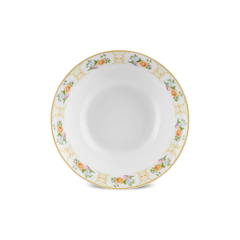 Karaca Forever Bone Britrose, 53-teiliges Tafelservice für 12 Personen