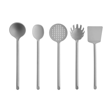 Karaca Simple 5-Piece Utensil Set, Grey
 