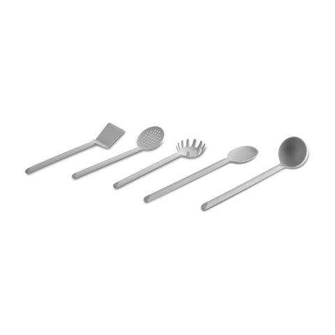 Karaca Simple 5-teiliges Küchenutensilien-Set, Grau