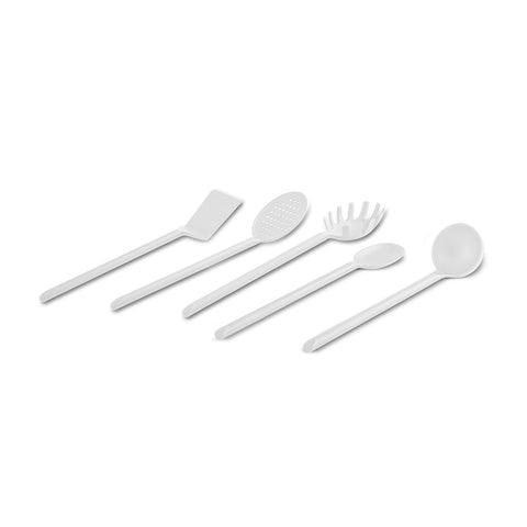 Karaca Simple 5-teiliges Küchenutensilien-Set, Weiß