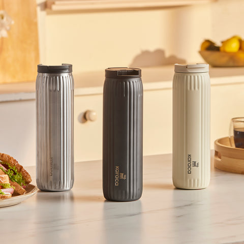 Karaca Rimo Leakproof Stainless Steel Thermos 600 ml Cream