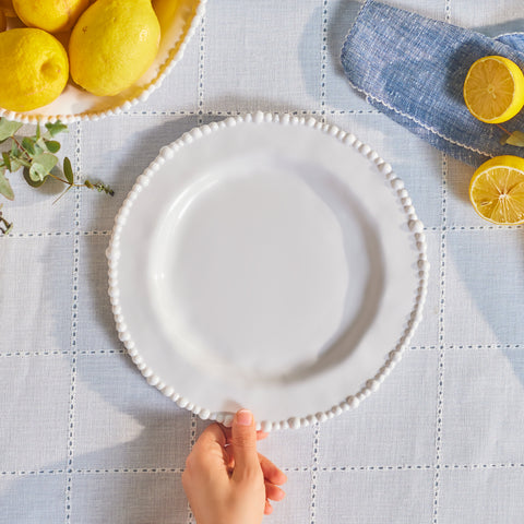 KARACA PERLA MELAMIN SERVİS TABAĞI 28 CM BEYAZ