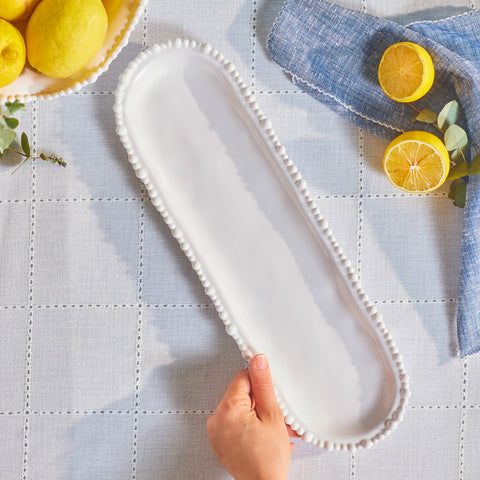 Karaca Perla, Serving Plate, 44cm, White