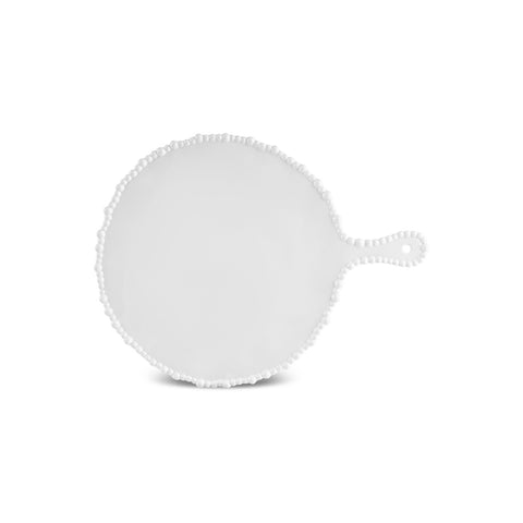 Karaca Perla Melamine Round Cheese Plate 42 cm White  