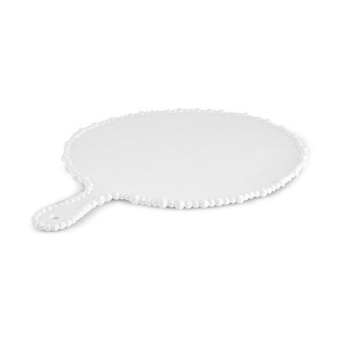 Karaca Perla Melamin Yuvarlak Peynir Tabağı 42 cm Beyaz  