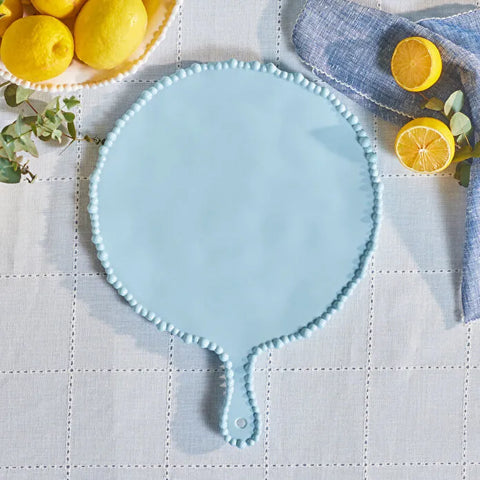 Karaca Perla Round Melamine Cheese Plate, 42 cm, Blue
