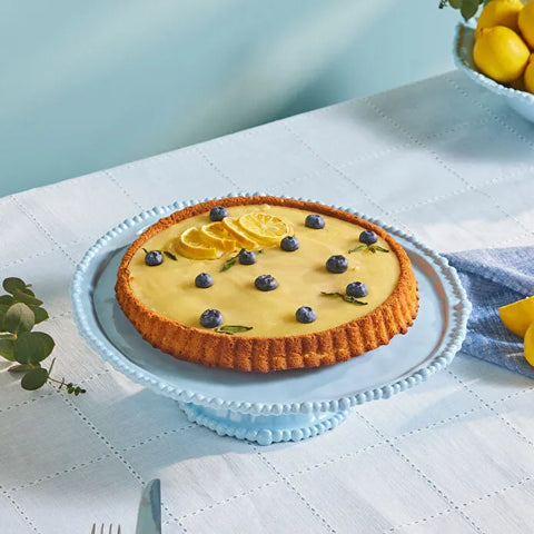 Karaca Perla Melamine Cake Stand, 36 cm, Blue