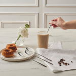 Karaca Boreas Silber 4-teiliges Latte-Löffel-Set in Box