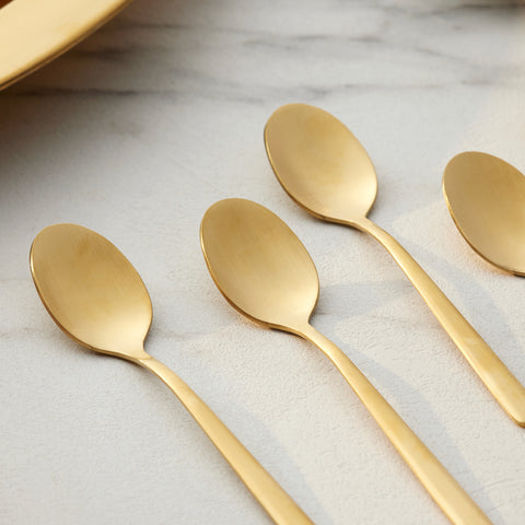 Karaca Boreas Gold 6-teiliges Teelöffel-Set in Box