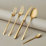 Karaca Tivoli Shiny Gold 30-Piece Cutlery Set for 6 People
