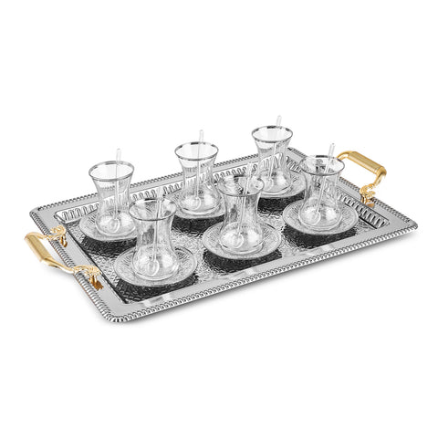 Karaca Nehir 19-teiliges Teeservice