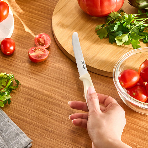 Dr. Inox Cremefarbenes Tomatenmesser 22cm