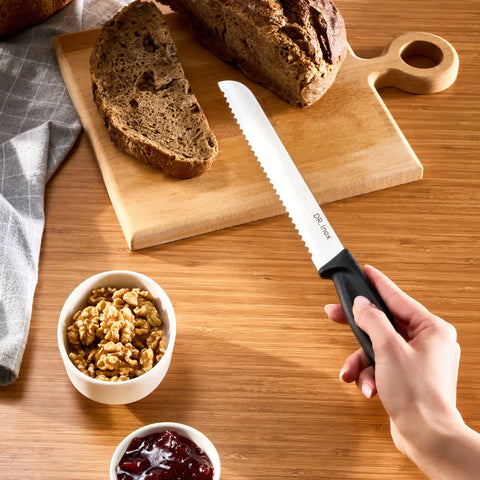 Dr. Inox Brotmesser 32cm, Schwarz
