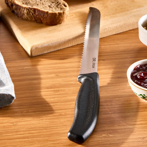 Dr. Inox Brotmesser 32cm, Schwarz