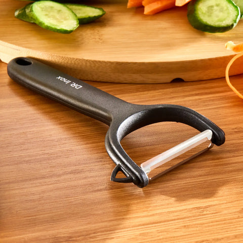 Dr. Inox Gerader Sparschäler, Schwarz
