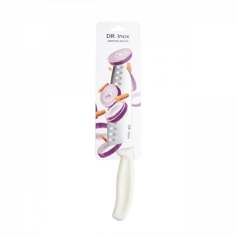 Dr. Inox Santoku-Messer 30cm, Creme