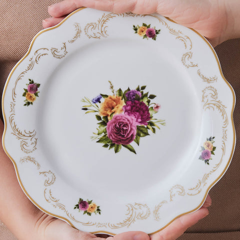 Karaca Forever Bone Antique Gold 26-teiliges Frühstücksset