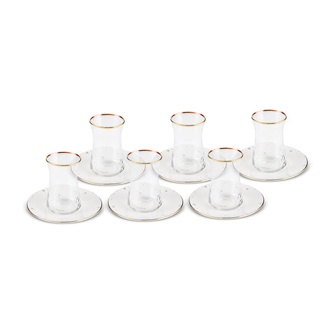 Karaca Fleur 12-Teiliges 6-Personen Tee-Set