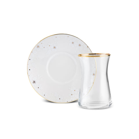 Karaca Fleur 12-Teiliges 6-Personen Tee-Set