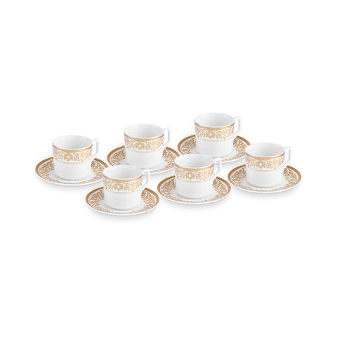 Karaca Nur Coffee Cup Set for 6 People, 100 ml