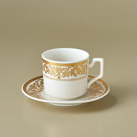 Karaca Nur Coffee Cup Set for 6 People, 100 ml